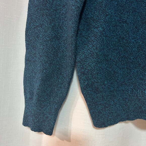 Chaps men’s cotton sweater NWT blue/green crew neck preppy academia L - Picture 3 of 7